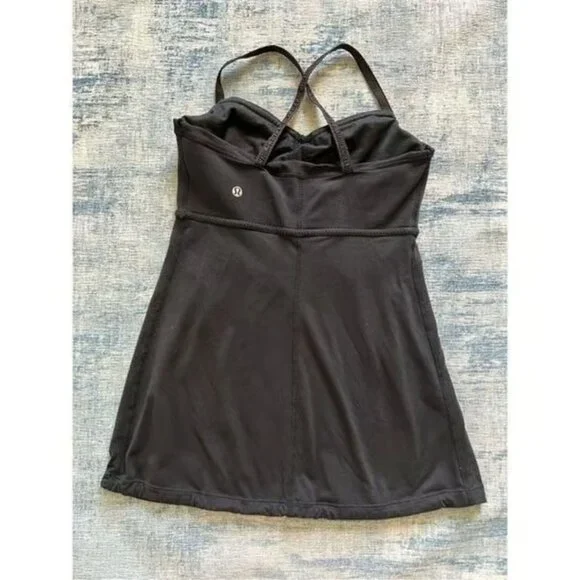 Lululemon Black Bulerias Athletic Tank Top Size 6 - Picture 2 of 3